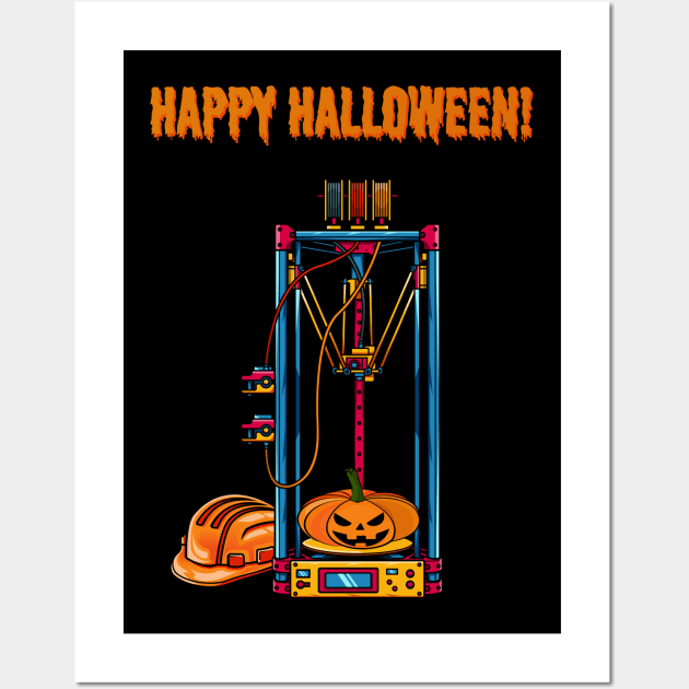 3D Printer #2 Halloween Edition Wall Art by Merch By Engineer